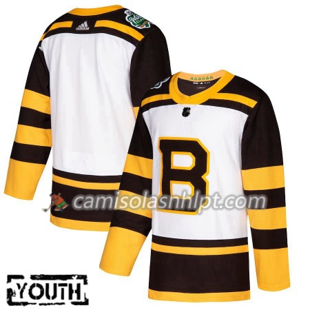 Camisola Boston Bruins 2019 Winter Classic Adidas Branco Authentic - Criança